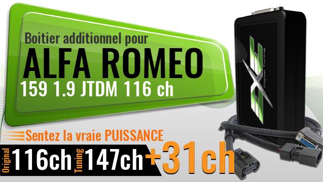 Boitier additionnel Alfa Romeo 159 1.9 JTDM 116 ch
