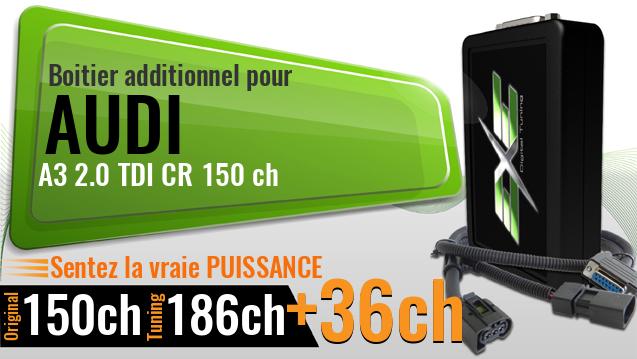 Boitier additionnel Audi A3 2.0 TDI CR 150 ch