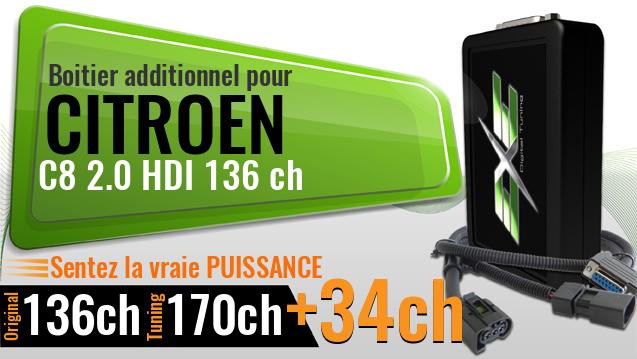 Boitier additionnel Citroen C8 2.0 HDI 136 ch