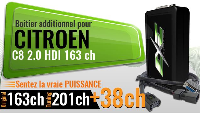 Boitier additionnel Citroen C8 2.0 HDI 163 ch
