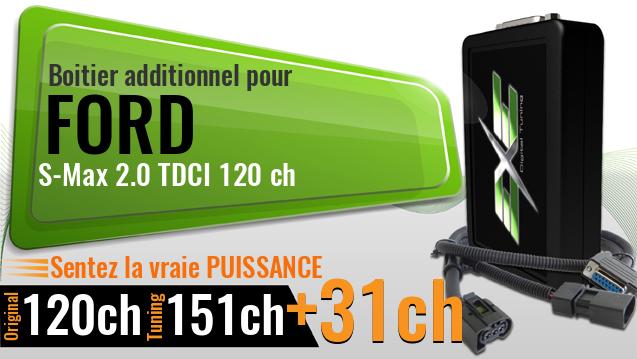 Boitier additionnel Ford S-Max 2.0 TDCI 120 ch