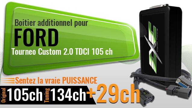Boitier additionnel Ford Tourneo Custom 2.0 TDCI 105 ch