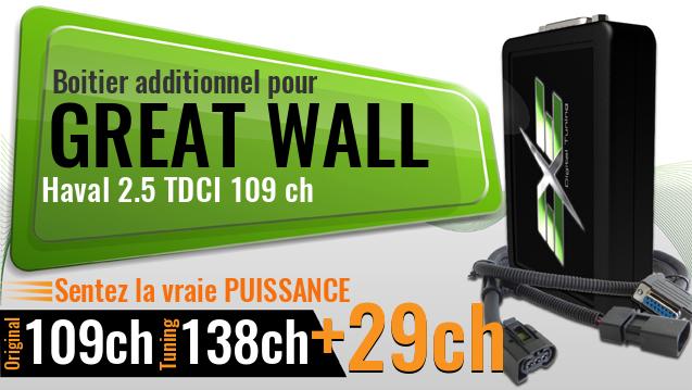 Boitier additionnel Great Wall Haval 2.5 TDCI 109 ch