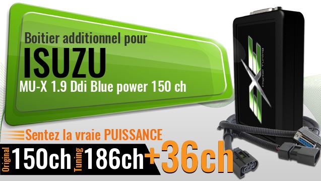 Boitier additionnel Isuzu MU-X 1.9 Ddi Blue power 150 ch