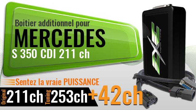 Boitier additionnel Mercedes S 350 CDI 211 ch