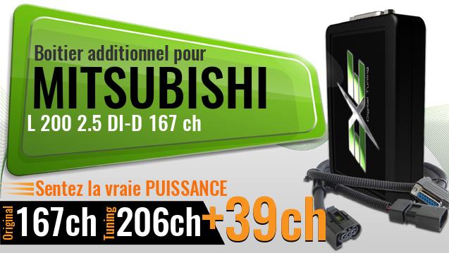 Boitier additionnel Mitsubishi L 200 2.5 DI-D 167 ch