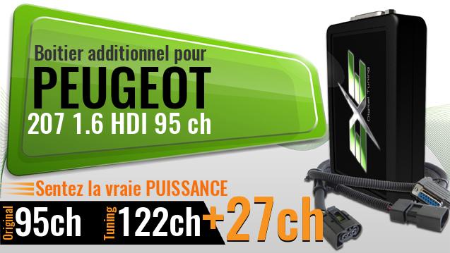 Boitier additionnel Peugeot 207 1.6 HDI 95 ch