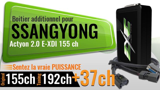 Boitier additionnel Ssangyong Actyon 2.0 E-XDI 155 ch