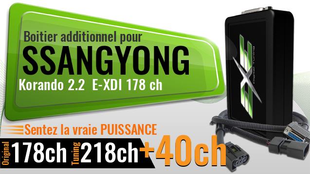 Boitier additionnel Ssangyong Korando 2.2 E-XDI 178 ch