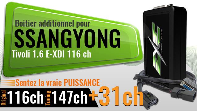 Boitier additionnel Ssangyong Tivoli 1.6 E-XDI 116 ch