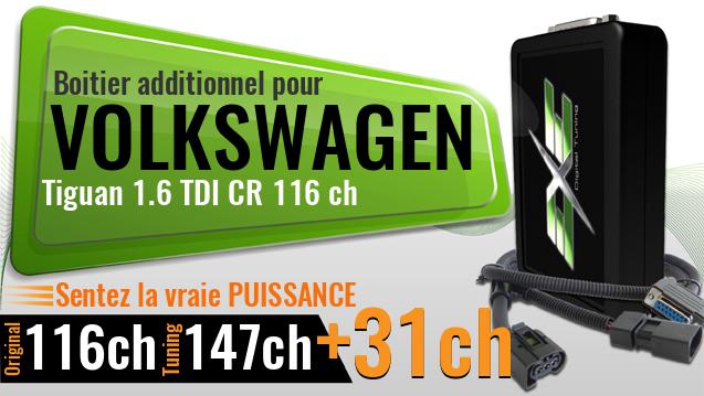 Boitier additionnel Volkswagen Tiguan 1.6 TDI CR 116 ch